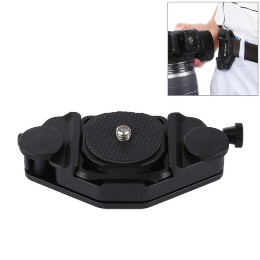 PULUZ Capture Camera Clip CNC Aluminum Alloy Quick Release Clip with Plate (Black) - Quick Release Plate by PULUZ | Online Shopping South Africa | PMC Jewellery