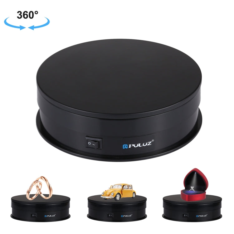 PULUZ 15cm USB Electric Rotating Turntable Display Stand Video Shooting Props Turntable for Photography, Load 1-5kg(Black) -  by PULUZ | Online Shopping South Africa | PMC TechLife | Buy Now Pay Later Mobicred