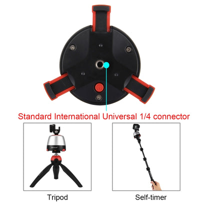 PULUZ Electronic 360 Degree Rotation Panoramic Head with Remote Controller for Smartphones, GoPro, DSLR Cameras(Red) - Tripod Heads by PULUZ | Online Shopping South Africa | PMC Jewellery