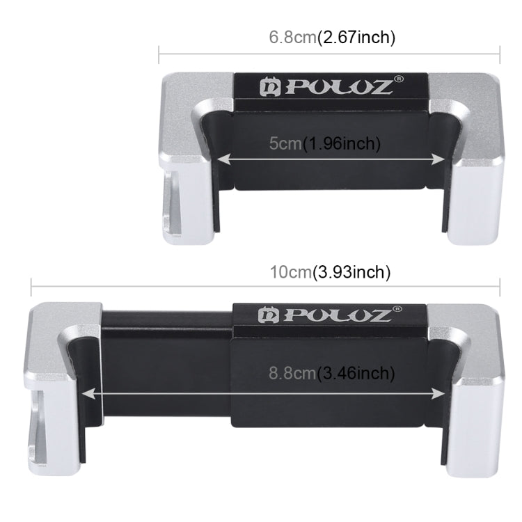 PULUZ Universal Phone Aluminum Alloy Clamp Holder Bracket with Cold Shoe For iPhone, Galaxy, Huawei, Xiaomi, Sony, HTC, Google and other Smartphones - Desktop Holder by PULUZ | Online Shopping South Africa | PMC TechLife | Buy Now Pay Later Mobicred