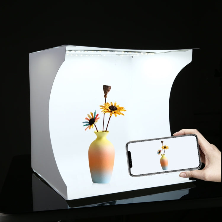 PULUZ 30cm Folding Portable Ring Light Board Photo Lighting Studio Shooting Tent Box Kit with 6 Colors Backdrops (Black, White, Yellow, Red, Green, Blue), Unfold Size: 31cm x 31cm x 32cm -  by PULUZ | Online Shopping South Africa | PMC TechLife | Buy Now Pay Later Mobicred