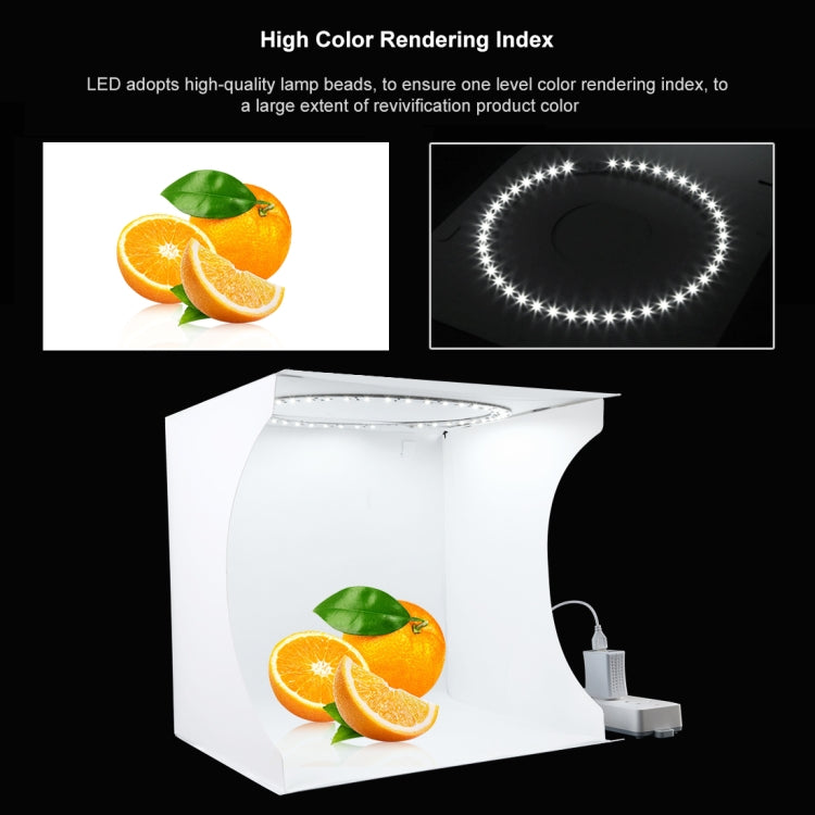 PULUZ 30cm Folding Portable Ring Light Board Photo Lighting Studio Shooting Tent Box Kit with 6 Colors Backdrops (Black, White, Yellow, Red, Green, Blue), Unfold Size: 31cm x 31cm x 32cm -  by PULUZ | Online Shopping South Africa | PMC TechLife | Buy Now Pay Later Mobicred