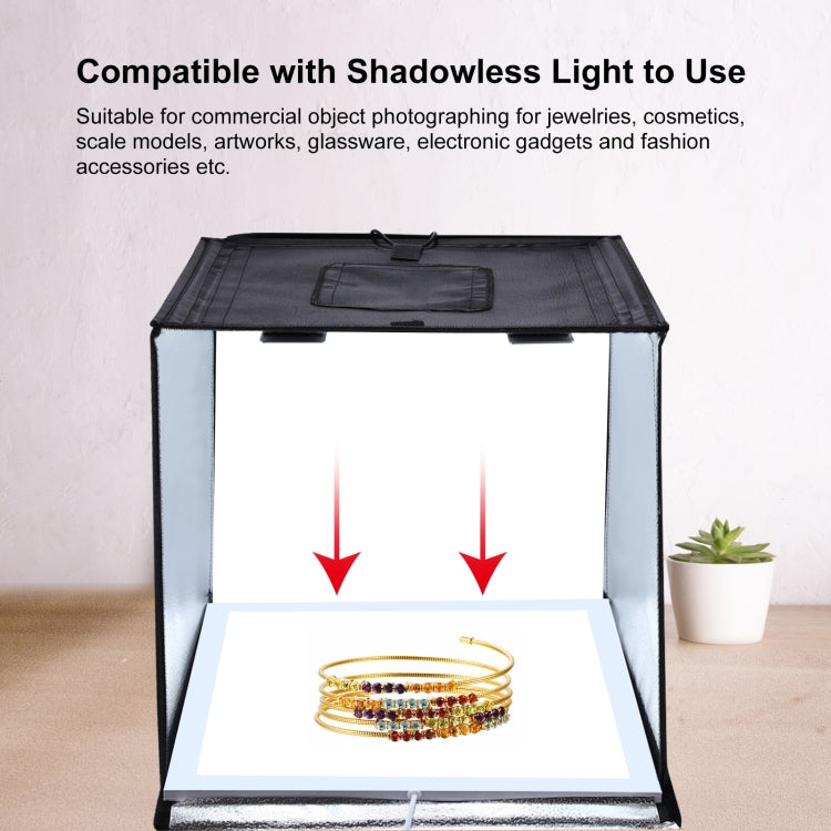 PULUZ 40cm Folding Portable 24W 5500K White Light Dimmable Photo Lighting Studio Shooting Tent Box Kit with 6 Colors (Black, Orange, White, Red, Green, Blue) Backdrops(EU Plug) - free shipping - PMC TechLife - Order now!