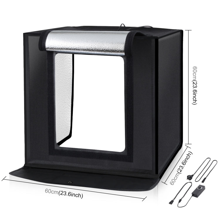 PULUZ Photo Studio Light Box Portable 60 x 60 x 60 cm Light Tent LED 5500K White Light Dimmable Mini 36W Photography Studio Tent Kit with 6 Removable Backdrops (Black Orange White Green Blue Red)(AU Plug) - free shipping - PMC TechLife - Order now!
