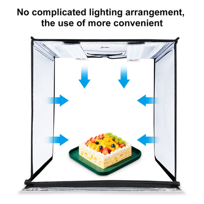 PULUZ Photo Studio Light Box Portable 60 x 60 x 60 cm Light Tent LED 5500K White Light Dimmable Mini 36W Photography Studio Tent Kit with 6 Removable Backdrops (Black Orange White Green Blue Red)(EU Plug) -  by PULUZ | Online Shopping South Africa | PMC Jewellery