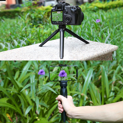 PULUZ Pocket Mini Plastic Tripod Mount with Phone Clamp for Smartphones(Black) - Tripods by PULUZ | Online Shopping South Africa | PMC Jewellery