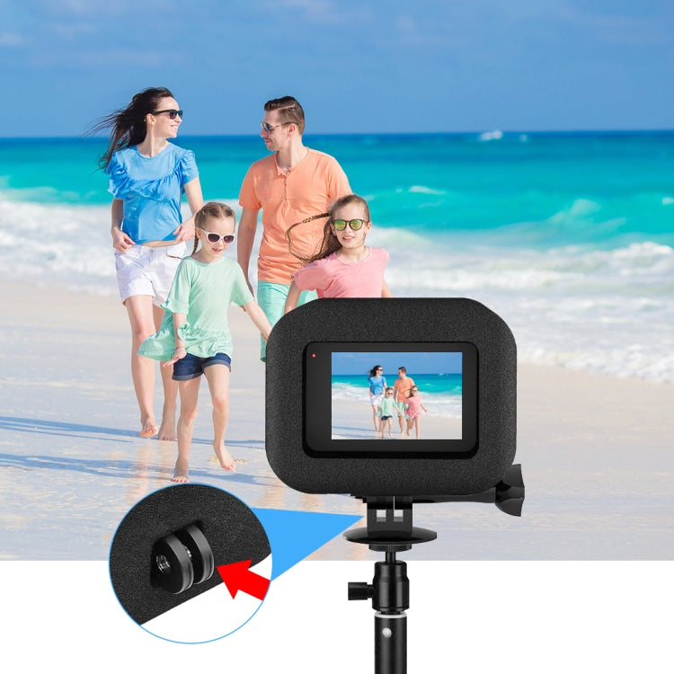 PULUZ for GoPro Hero11 Black / HERO10 Black / HERO9 Black Foam Windshield Housing Case(Black) - Silicone Cases by PULUZ | Online Shopping South Africa | PMC TechLife