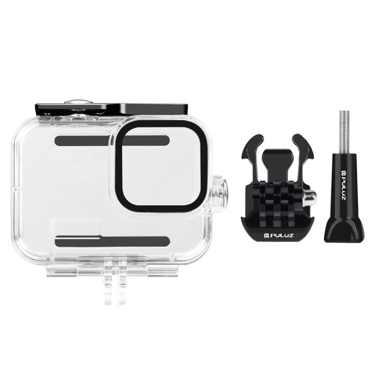 PULUZ for GoPro Hero11 Black / HERO10 Black / HERO9 Black 60m Waterproof Housing Protective Case with Buckle Basic Mount & Screw - Waterproof Cases by PULUZ | Online Shopping South Africa | PMC TechLife