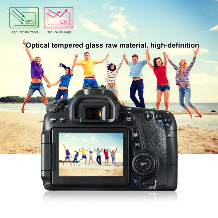 PULUZ 2.5D 9H Tempered Glass Film for Canon 650D, Compatible with 90D / 80D / 70D / 77D(9000D) / 800D(X9I) / 700D(X7I) / 750D(X8I) / 760D(8000D) / XC10 / XC15 / 7D2, Pentax Q1 / K-S1 /Q10 / Q7, Panasonic ZS35, Nikon V1 - Camera Screen Guard by PULUZ | Online Shopping South Africa | PMC TechLife | Buy Now Pay Later Mobicred