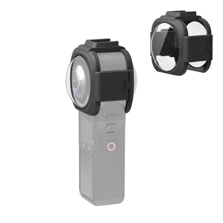 PULUZ Lens Guard Protective Cover for Insta360 ONE RS 1-Inch 360 Edition(Black) - Len Accessories by PULUZ | Online Shopping South Africa | PMC TechLife | Buy Now Pay Later Mobicred