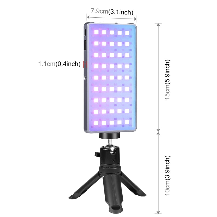 PULUZ LED Full Color RGB Beauty Fill Light Pocket Vlogging Photography Light - free shipping - PMC TechLife - Order now!