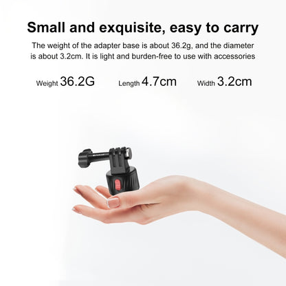 PULUZ Action Camera 1/4 inch Magnetic Base Adapter (Black) - Connection Mount by PULUZ | Online Shopping South Africa | PMC Jewellery