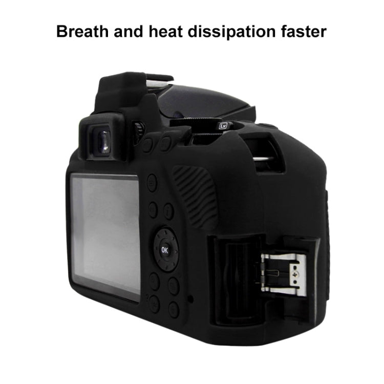 PULUZ Soft Silicone Protective Case for Nikon D3500(Black) - Protective Case by PULUZ | Online Shopping South Africa | PMC Jewellery