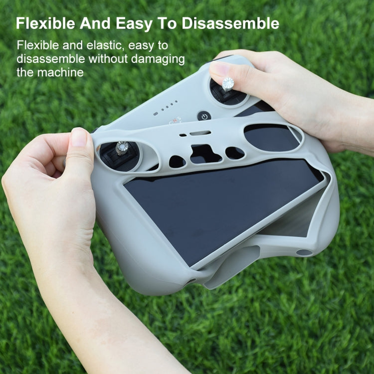 For DJI Mini 3 Pro / DJI RC with Screen PULUZ Silicone Protective Case(Grey) - Carry Cases & Bags by PULUZ | Online Shopping South Africa | PMC TechLife | Buy Now Pay Later Mobicred