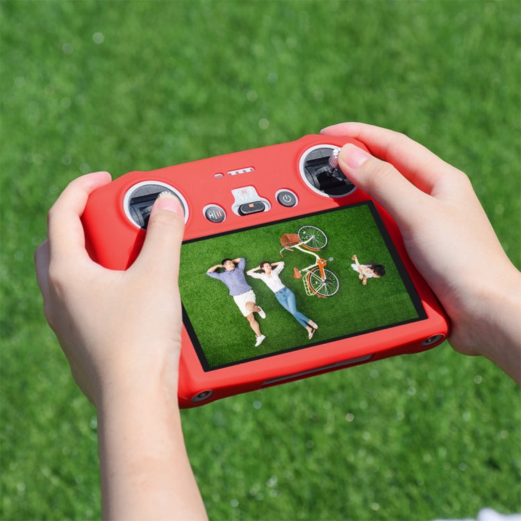 For DJI Mini 3 Pro / DJI RC with Screen PULUZ Silicone Protective Case(Red) - free shipping - PMC TechLife - Order now!