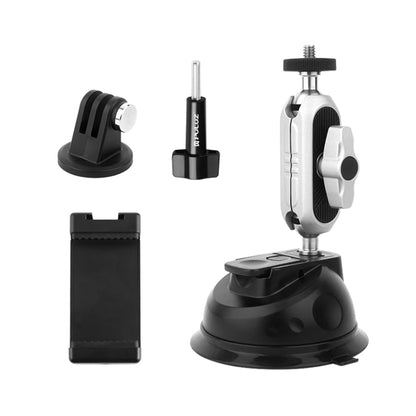 PULUZ Car Suction Cup Arm Mount with Phone Clamp & Mount Adapter & Long Screw - Helmet Mount by PULUZ | Online Shopping South Africa | PMC Jewellery