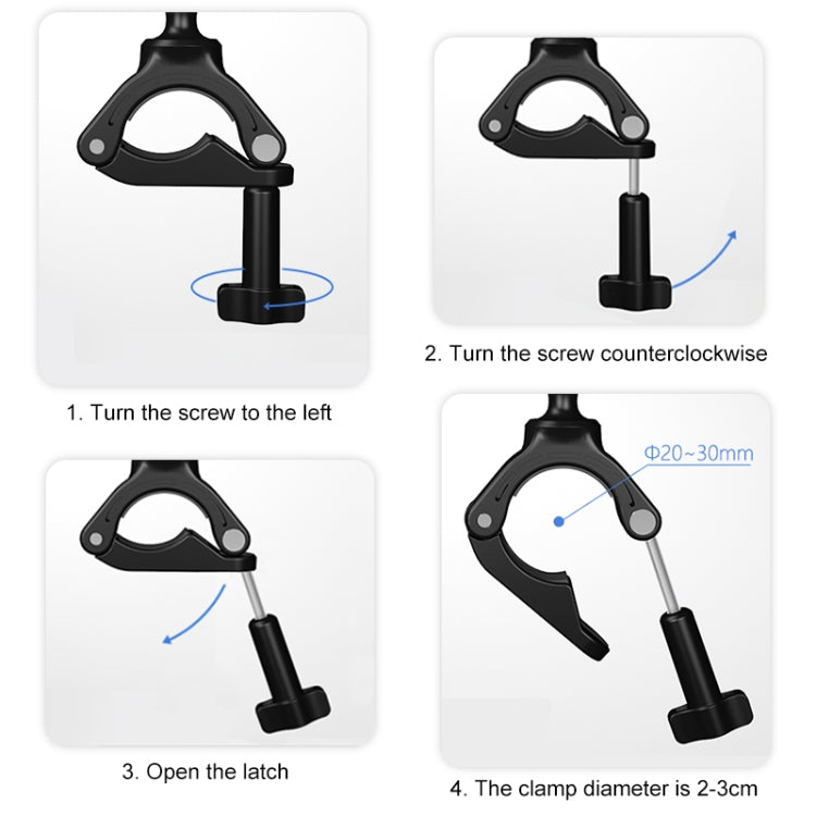 PULUZ Handlebar  Arm Mount with Phone Clamp & Mount Adapter & Long Screw - free shipping - PMC TechLife - Order now!