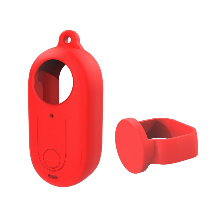 For Insta360 GO 3 PULUZ Camera Silicone Case with Lens  Cover (Red) - Case & Bags by PULUZ | Online Shopping South Africa | PMC Jewellery