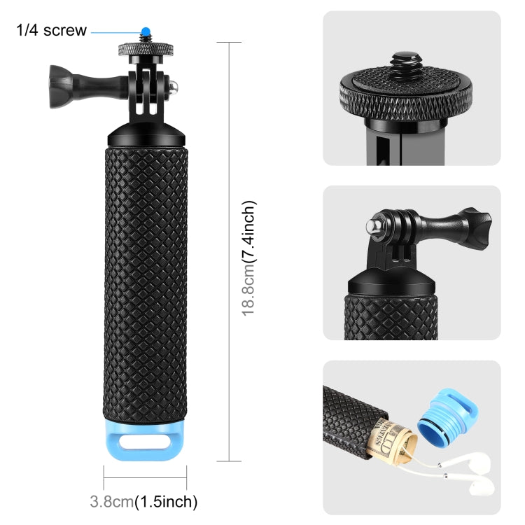 PULUZ Floating Handle Hand Grip Buoyancy Rods for Phones / Action Cameras (Black) - free shipping - PMC TechLife - Order now!