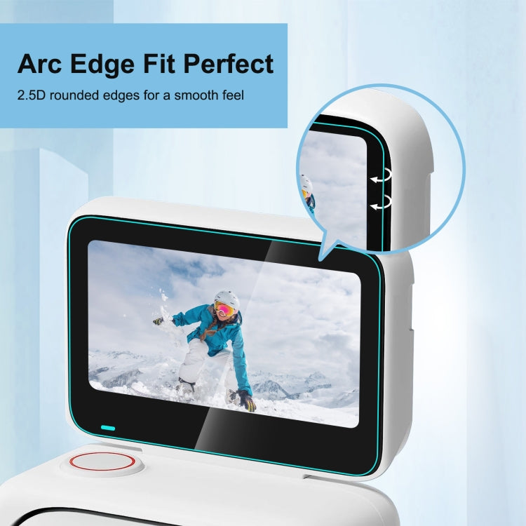 For Insta360 GO 3 / GO 3S PULUZ 2 in 1 Screen and Lens Tempered Glass Film (Transparent) - free shipping - PMC TechLife - Order now!