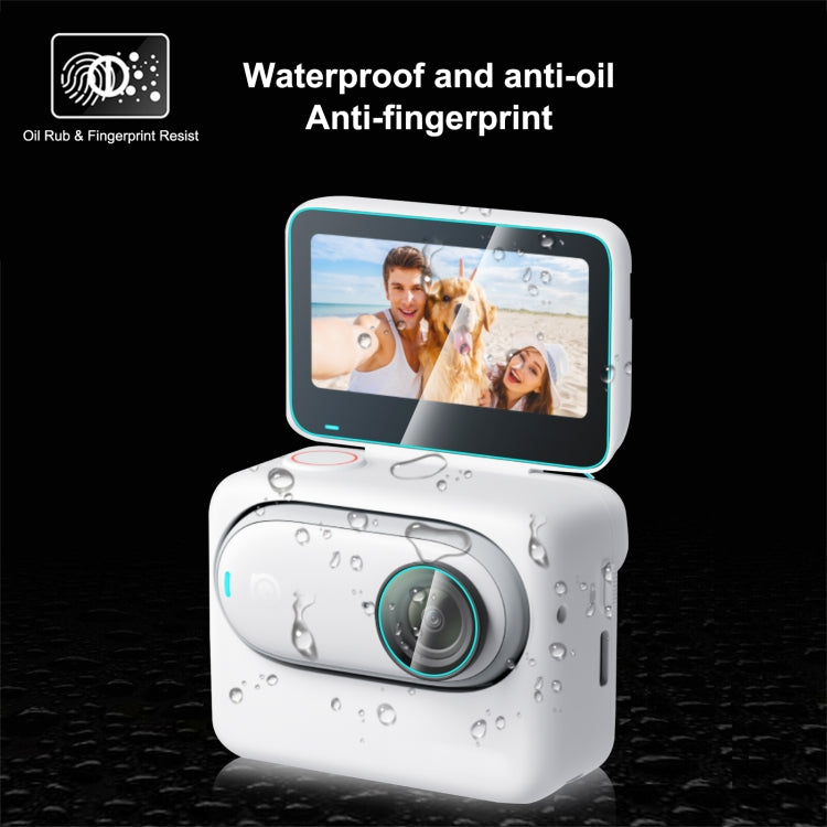 For Insta360 GO 3 / GO 3S PULUZ 2 in 1 Screen and Lens Tempered Glass Film (Transparent) - free shipping - PMC TechLife - Order now!