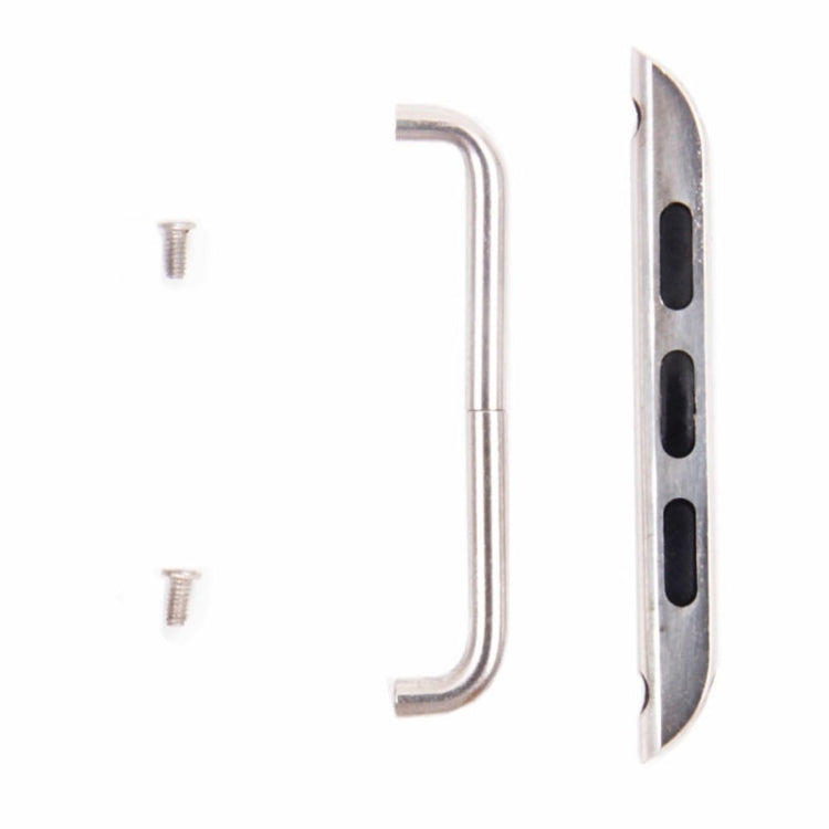 For Apple Watch 42 / 44 / 45mm Metal Strap Connector Metal Buckle, Pair(Silver) - Others by PMC TechLife | Online Shopping South Africa | PMC TechLife | Buy Now Pay Later Mobicred