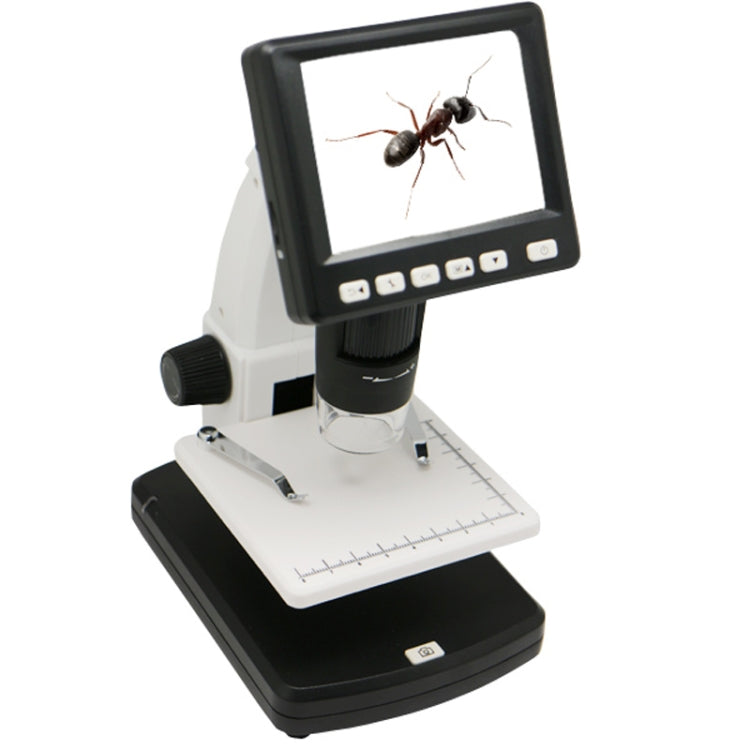 500X 5 Mega Pixels 3.5 inch LCD Standalone Digital Microscope with 8 LEDs, Support TF Card up to 32G (DMS-038M)(White) - free shipping - PMC TechLife - Order now!