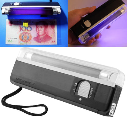 Handheld Blacklight UV Lamp & LED Flashlight, Verify Hidden Security Features On banknotes and Passport(Black) - LED Flashlight by PMC Jewellery | Online Shopping South Africa | PMC Jewellery