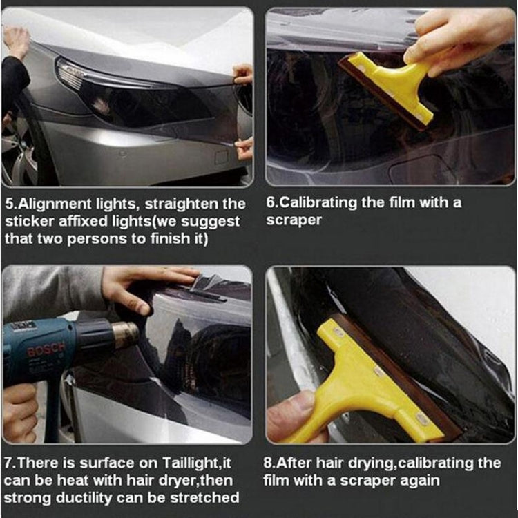 3D Effect Cat Eye Car Head Light Film Taillight Vinyl Film, Size: 30cm x 100cm(Black) - free shipping - PMC TechLife - Order now!
