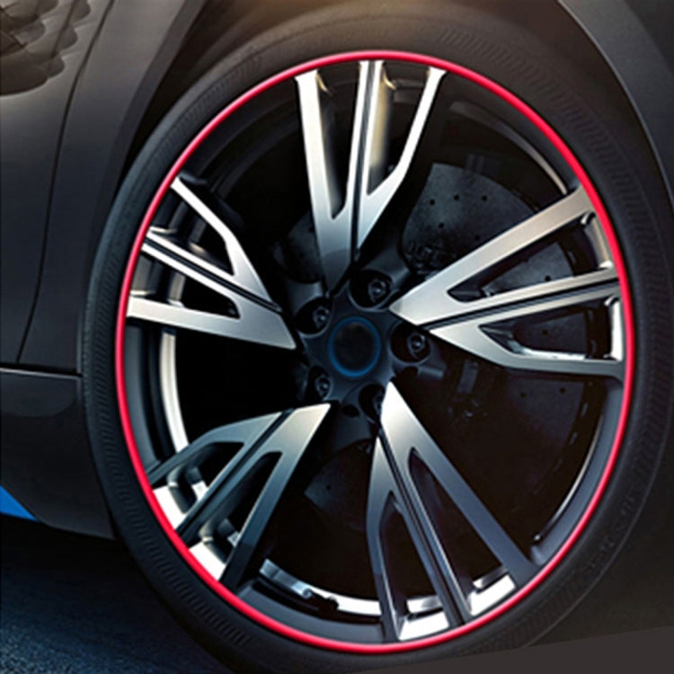 Universal Decorative Scratchproof Stickup 8M Flexible Car Wheel Hub TRIM Mouldings Decoration Strip(Red) - Decorative Strip by PMC TechLife | Online Shopping South Africa | PMC TechLife