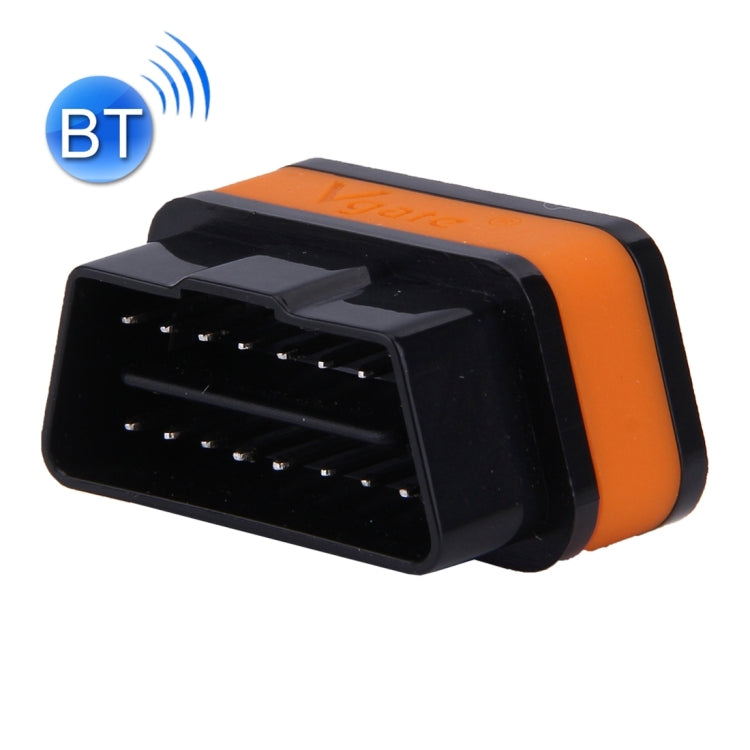 Vgate iCar II Super Mini ELM327 OBDII Bluetooth V3.0 Car Scanner Tool, Support Android OS, Support All OBDII Protocols(Orange + Black) - Code Readers & Scan Tools by Vgate | Online Shopping South Africa | PMC TechLife | Buy Now Pay Later Mobicred