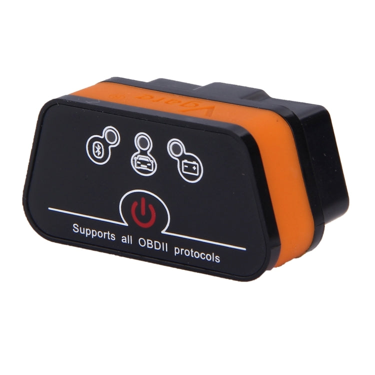 Vgate iCar II Super Mini ELM327 OBDII Bluetooth V3.0 Car Scanner Tool, Support Android OS, Support All OBDII Protocols(Orange + Black) - Code Readers & Scan Tools by Vgate | Online Shopping South Africa | PMC TechLife | Buy Now Pay Later Mobicred