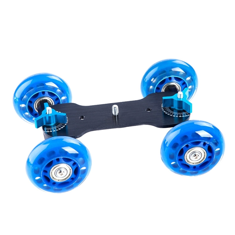 DEBO First Generation Camera Truck / Floor Table Video Slider Track Dolly Car for DSLR Camera / Camcorders(Blue) - Camera Dolly by DEBO | Online Shopping South Africa | PMC TechLife | Buy Now Pay Later Mobicred
