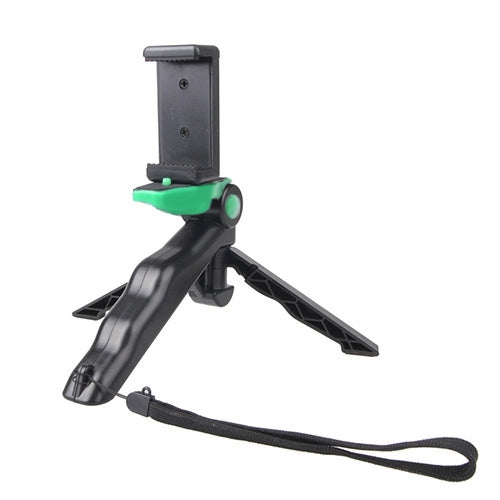 Portable Hand Grip / Mini Tripod Stand Steadicam Curve with Straight Clip for GoPro HERO 4 / 3 / 3+ / SJ4000 / SJ5000 / SJ6000 Sports DV / Digital Camera / iPhone , Galaxy and other Mobile Phone(Green) - Desktop Holder by PMC TechLife | Online Shopping South Africa | PMC TechLife