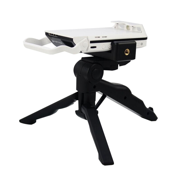 Portable Hand Grip / Mini Tripod Stand Curve with Straight Clip for GoPro HERO 4 / 3 / 3+ / SJ4000 / SJ5000 / SJ6000 Sports DV / Digital Camera /  iPhone , Galaxy and other Mobile Phone(Yellow) - Desktop Holder by PMC Jewellery | Online Shopping South Africa | PMC Jewellery