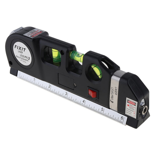 Laser Level with Tape Measure Pro 3 (250cm), LV-03(Black) - Laser Rangefinder by PMC Jewellery | Online Shopping South Africa | PMC Jewellery