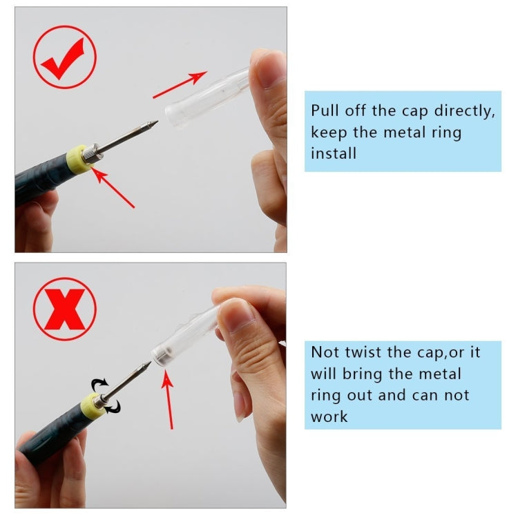 Portable USB Powered Soldering Iron Pen 5V 8W Long Life Tip + Touch Switch Protective Cap Auto Shut Off 25 second - Electric Soldering Iron by PMC Jewellery | Online Shopping South Africa | PMC Jewellery