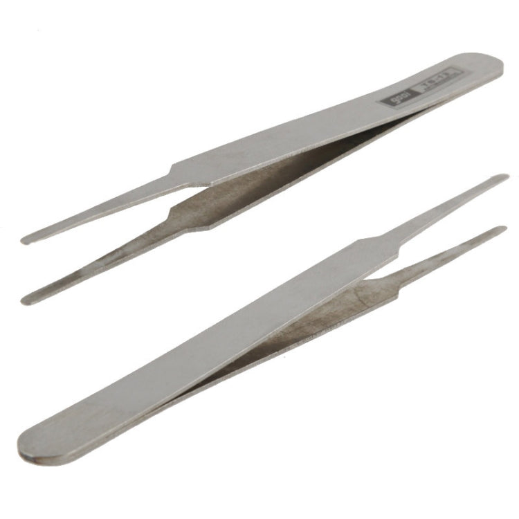 6 PCS Stainless Steel TS-10/ 11/ 12/ 13/ 14/ 15 Straight and Angled Tweezerses(Grey) - Tweezers by VETUS | Online Shopping South Africa | PMC TechLife | Buy Now Pay Later Mobicred