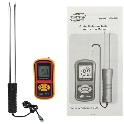 BENETECH GM640 High Quality Digital Grain Moisture Meter with LCD Display - PH & Moisture Meter by BENETECH | Online Shopping South Africa | PMC Jewellery