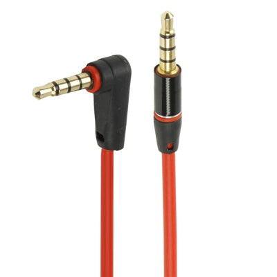 1.2m Aux Audio Cable 3.5mm Elbow to Straight Male, Compatible with Phones, Tablets, Headphones, MP3 Player, Car/Home Stereo & More(Red) - Cable & Splitter by PMC Jewellery | Online Shopping South Africa | PMC Jewellery