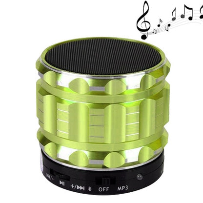 S28 Metal Mobile Bluetooth Stereo Portable Speaker with Hands-free Call Function(Green) - Desktop Speaker by PMC Jewellery | Online Shopping South Africa | PMC Jewellery