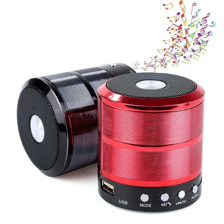 S28 Metal Mobile Bluetooth Stereo Portable Speaker with Hands-free Call Function(Red) - Desktop Speaker by PMC Jewellery | Online Shopping South Africa | PMC Jewellery