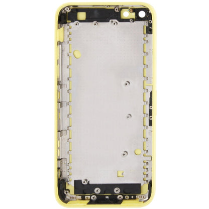 Full Housing  Chassis / Back Cover with Mounting Plate & Mute Button + Power Button + Volume Button + Nano SIM Card Tray for iPhone 5C(Yellow) - iPhone 5 Parts by PMC Jewellery | Online Shopping South Africa | PMC Jewellery