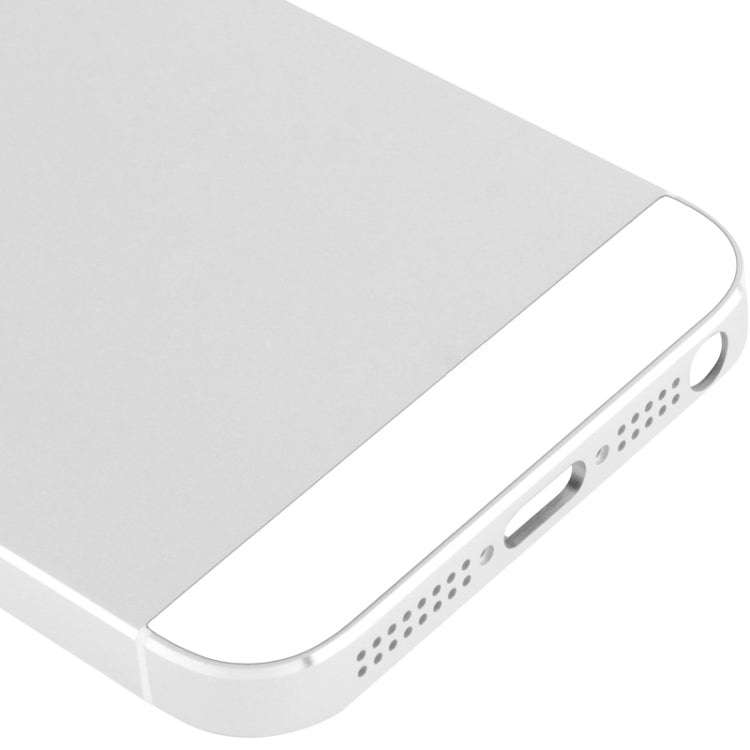 Full Housing Alloy Back Cover for iPhone 5(White) - iPhone 5 Parts by PMC Jewellery | Online Shopping South Africa | PMC Jewellery