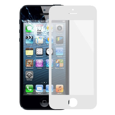 Front Screen Outer Glass Lens for iPhone 5 & 5S(White) - iPhone 5 Parts by PMC Jewellery | Online Shopping South Africa | PMC Jewellery