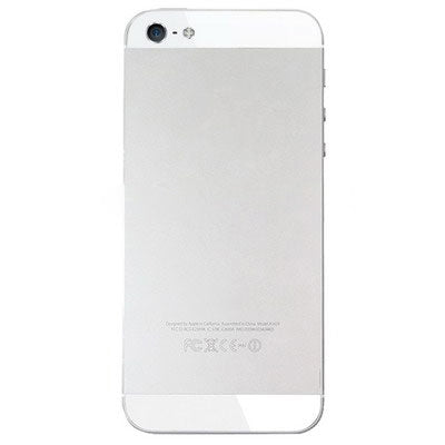 OEM Version Back Cover Top & Bottom Glass Lens for iPhone 5(White) - iPhone 5 Parts by PMC Jewellery | Online Shopping South Africa | PMC Jewellery