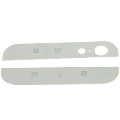 Original Back Cover Top & Bottom Glass Lens for iPhone 5(White) - iPhone 5 Parts by PMC Jewellery | Online Shopping South Africa | PMC Jewellery