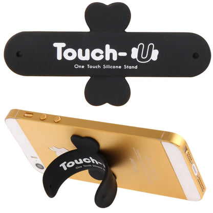 100 PCS Touch-u One Touch Universal Silicone Stand Holder, 100 PCS Touch-u One Touch Universal Silicone Stand Holder(Black) - Desktop Holder by PMC Jewellery | Online Shopping South Africa | PMC Jewellery