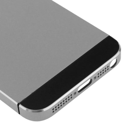 Full Housing Alloy  Back Cover with Mute Button + Power Button + Volume Button + Nano SIM Card Tray for iPhone 5S(Grey) - iPhone 5 Parts by PMC Jewellery | Online Shopping South Africa | PMC Jewellery