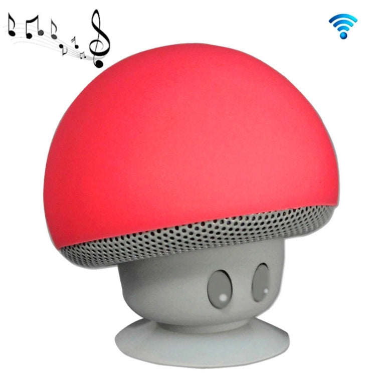 Mushroom Shape Bluetooth Speaker with Suction Holder(Red) - Desktop Speaker by PMC Jewellery | Online Shopping South Africa | PMC Jewellery